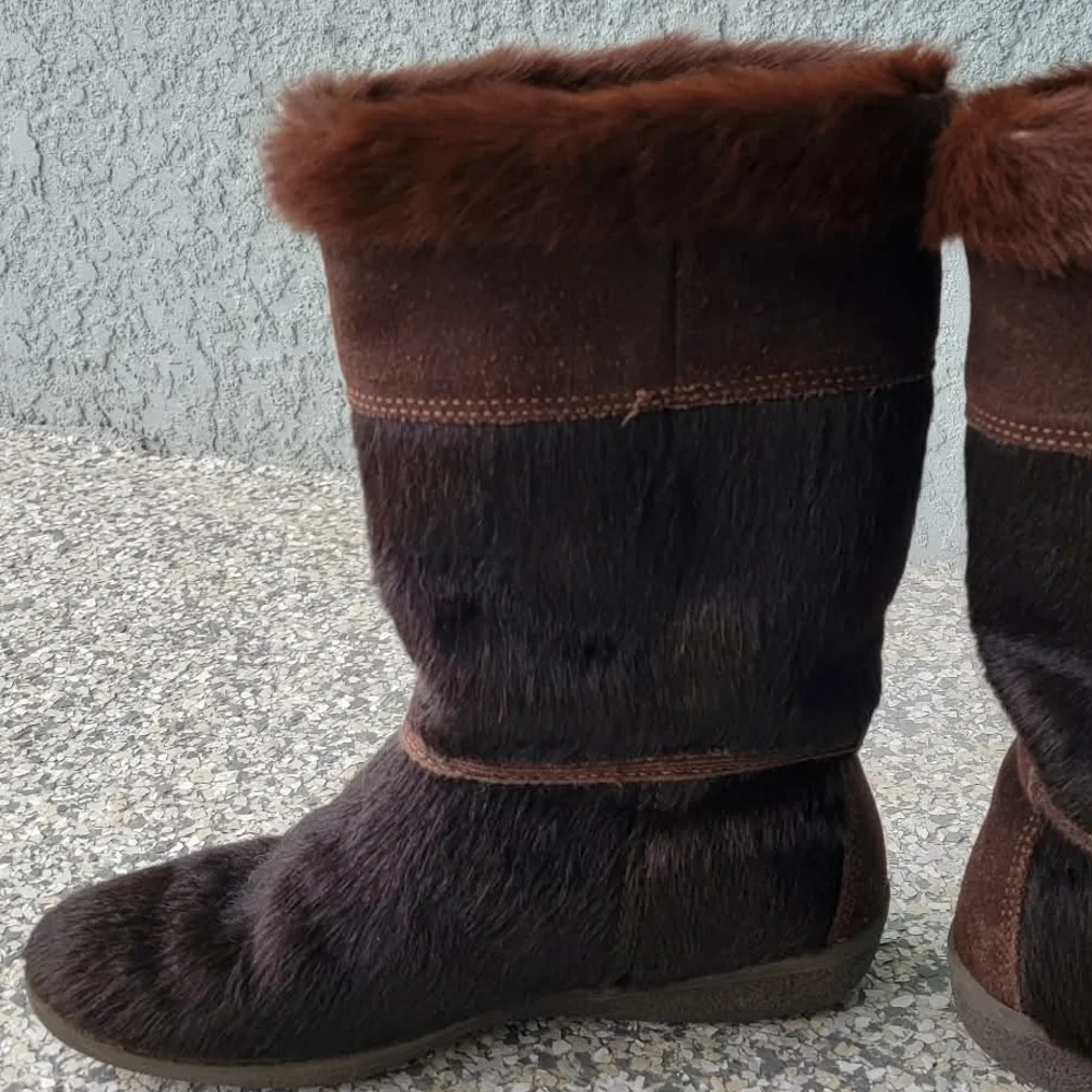 Tecnica Italy Genuine Fur Shearling Lined Winter Boots  EU 40 Après Ski Cozy